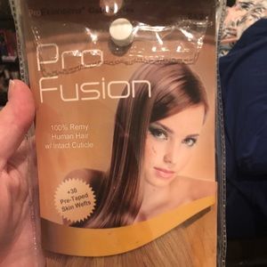 Tape in human hair extensions